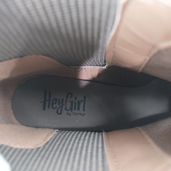 Hey Girl by Corkys Basic Ankle Boots Size 10 Sock Style - Picture 9 of 14